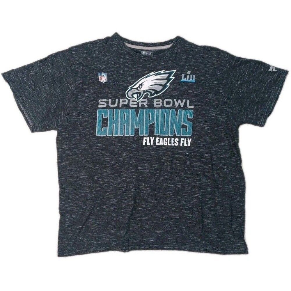 Philadelphia Eagles Shirt Mens XL Extra Large Gray Fanatics NFL Football Graphic